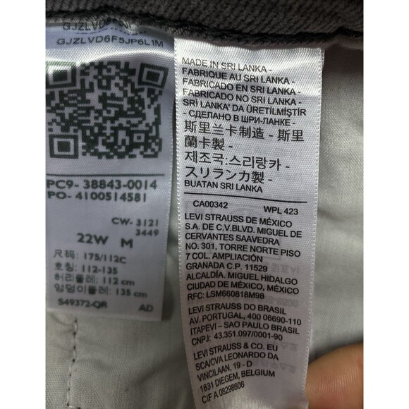 Levi's Ribcage Straight Ankle Women's Plus Sz 22W Super High-Rise Slim Fit Jeans - Picture 11 of 12